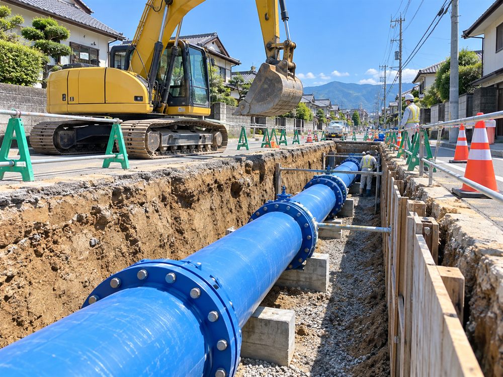 上下水道本管・水道施設工事